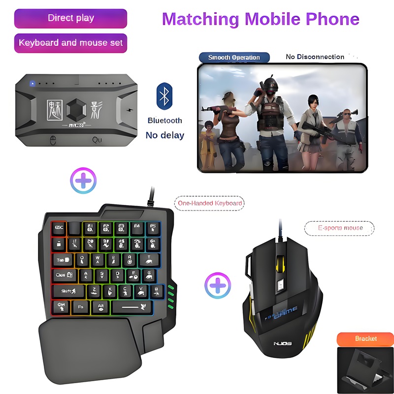 Gaming Keyboard Mouse And Headset Combo - Konverter Gamepad Ponsel M1 Pro, Mouse