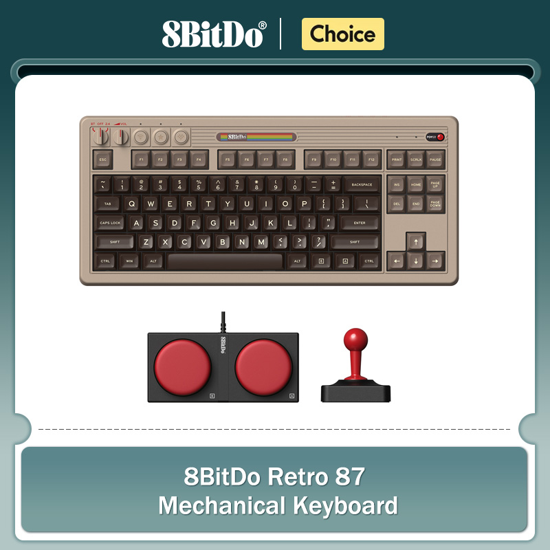 Gaming Keyboard He - Keyboard Mekanis Retro 8BitDo, Keyboard Gaming