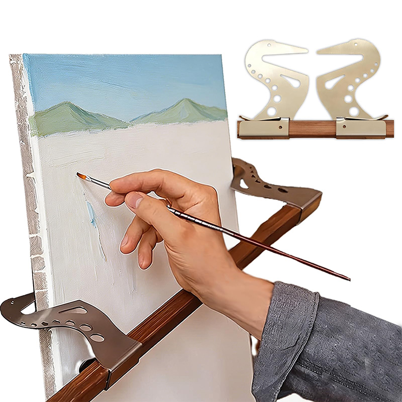 Wrist Rest Wood - Penyangga Tangan Easel yang Dapat Disesuaikan,