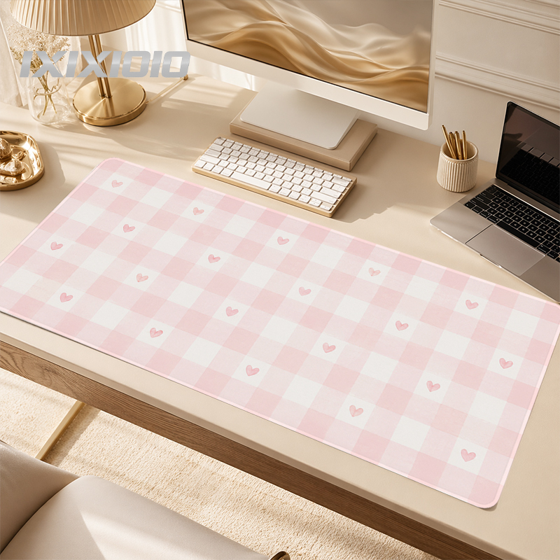 Keyboard Mouse Bundle Gaming - Alas Mouse Pink Plaid Gamer XL