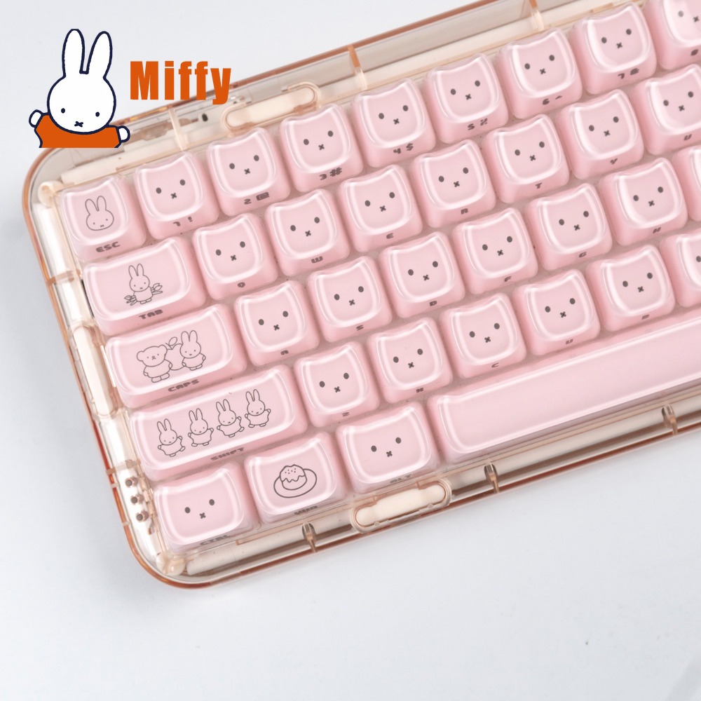 Kawaii Miffy Keycaps Penutup K - Gaming Keyboard He ulasan dan harga