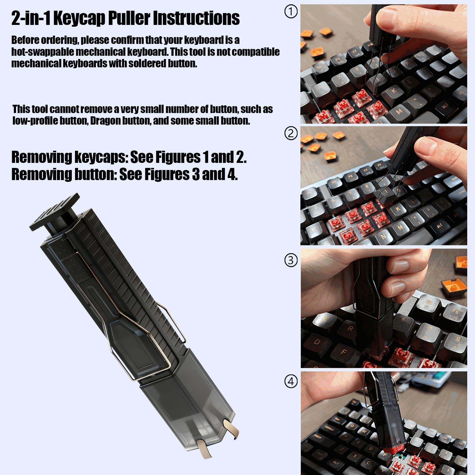 Penarik Keyboard 2-in-1 dengan - Keycap Puller Ring ulasan dan harga