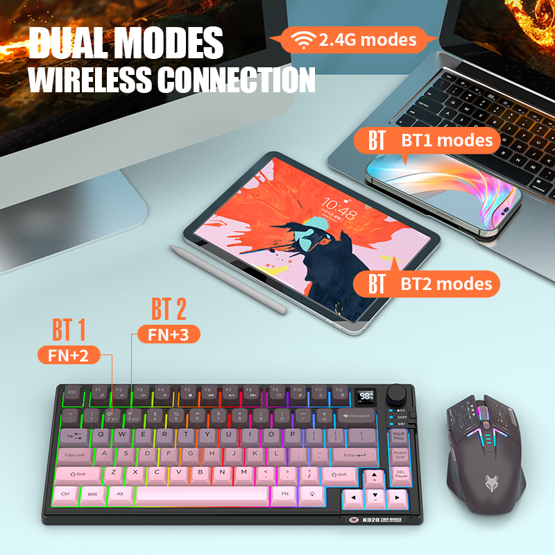 2.4G Keyboard dan Mouse Gaming - Gaming Keyboard Mouse And Headset Combo ulasan dan harga