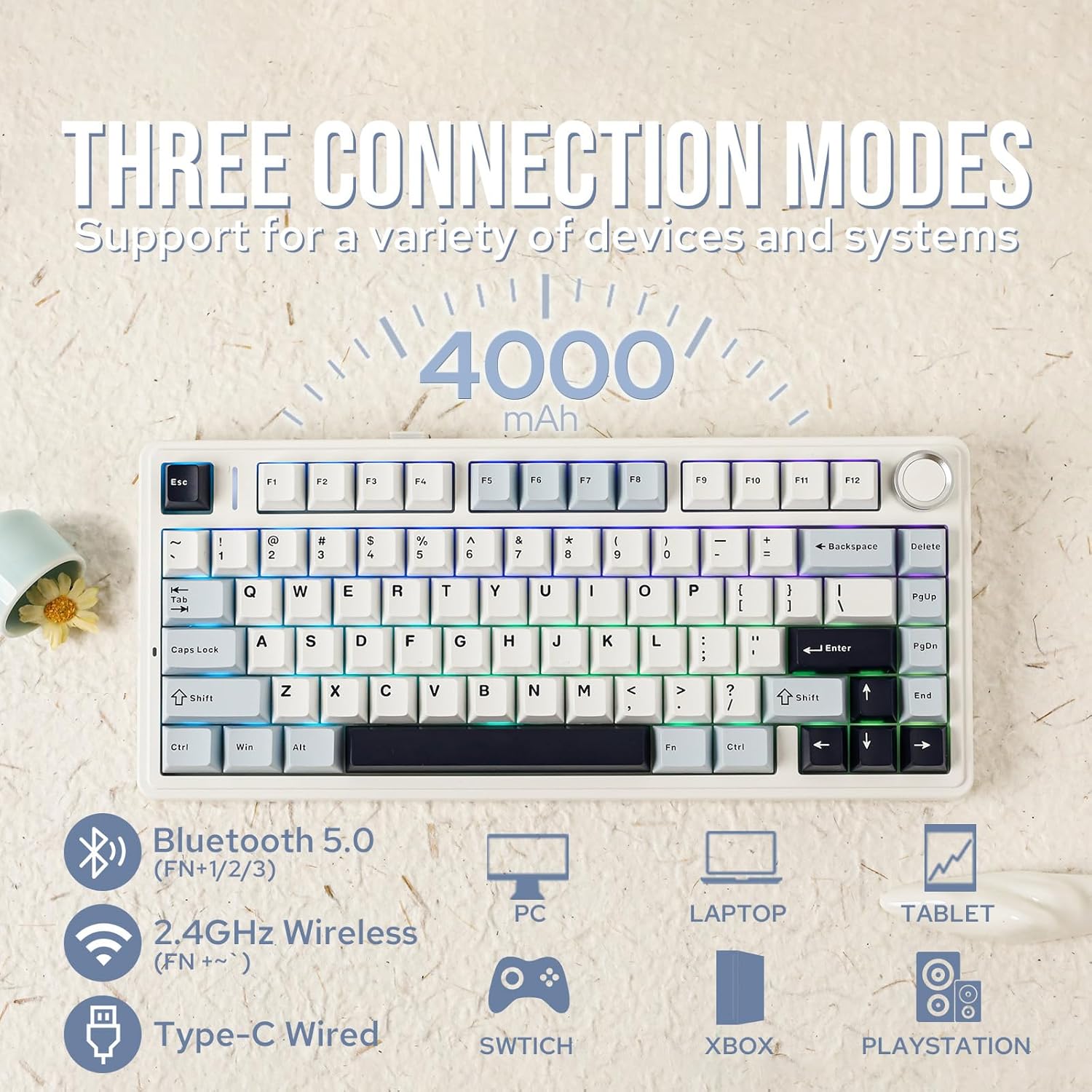Aula F75 Keyboard Mekanis 75%  - Gaming Keyboard Mini Mechanical ulasan dan harga