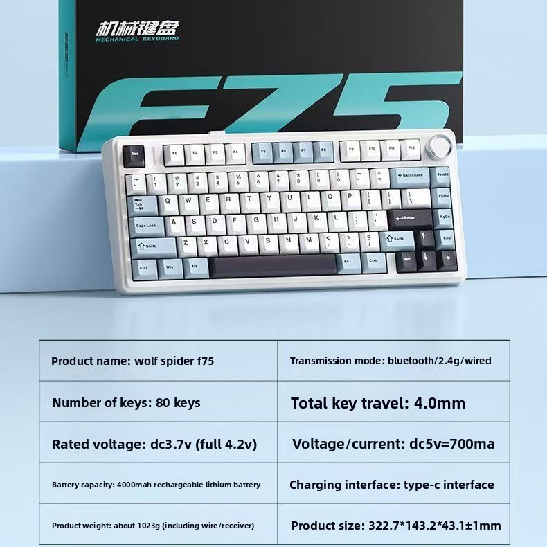 Aula F75 Keyboard Mekanis 75%  - Gaming Keyboard Mini Mechanical ulasan dan harga