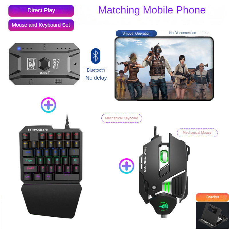 Konverter Gamepad Ponsel M1 Pr - Gaming Keyboard Mouse And Headset Combo ulasan dan harga