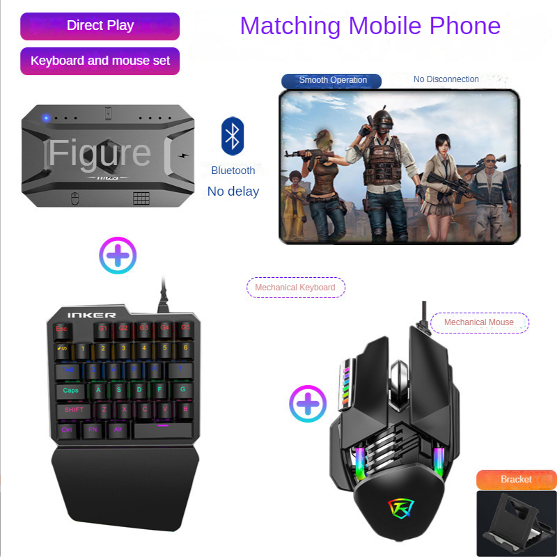 Konverter Gamepad Ponsel M1 Pr - Gaming Keyboard Mouse And Headset Combo ulasan dan harga