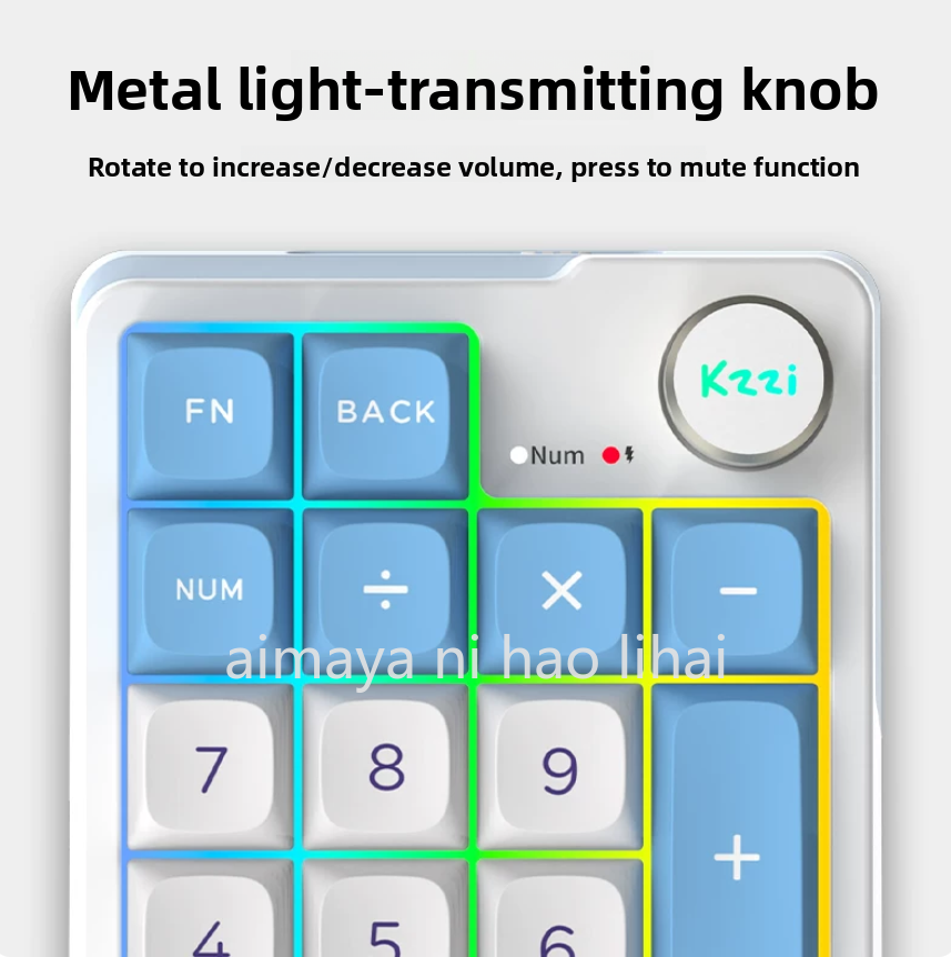 Kzzi K20 Mini Keypad Tiga Mode - Gaming Keyboard Mini Mechanical ulasan dan harga