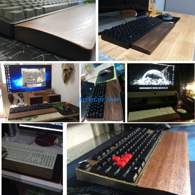 E65E Sandaran Tangan Keyboard  - Wrist Rest Wood ulasan dan harga