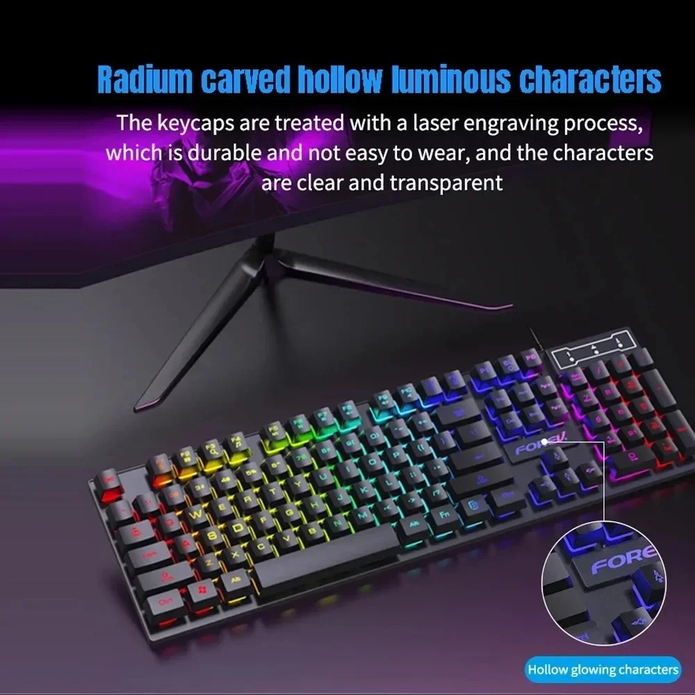 Kebidumei 104 Key Keyboard Mek - Keyboard Mouse Bundle Gaming ulasan dan harga
